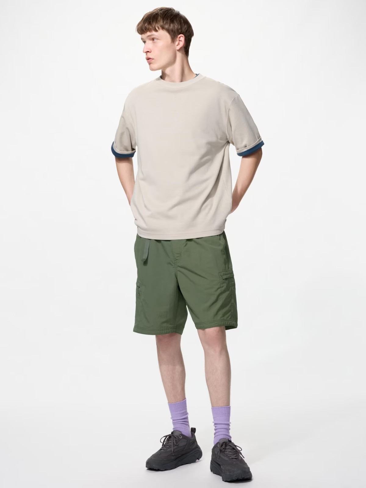 UNIQLO Geared Shorts S-4XL Water-Repellent Finish Buckle Belt Men 488371 NWT