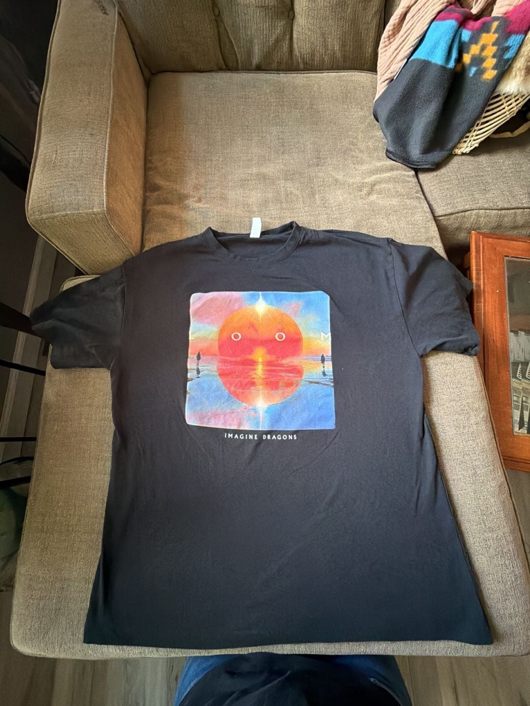 Imagine Dragons Loom World Tour 2024 Black Graphic Concert T-Shirt