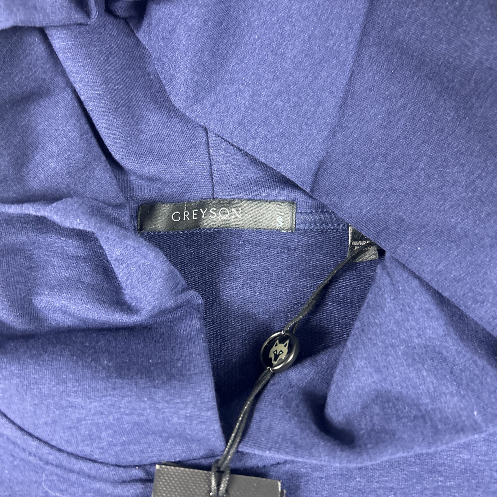 Greyson Golf Hoodie Gotham Small Maltese Blue Cotton Modal Spandex MSRP $168
