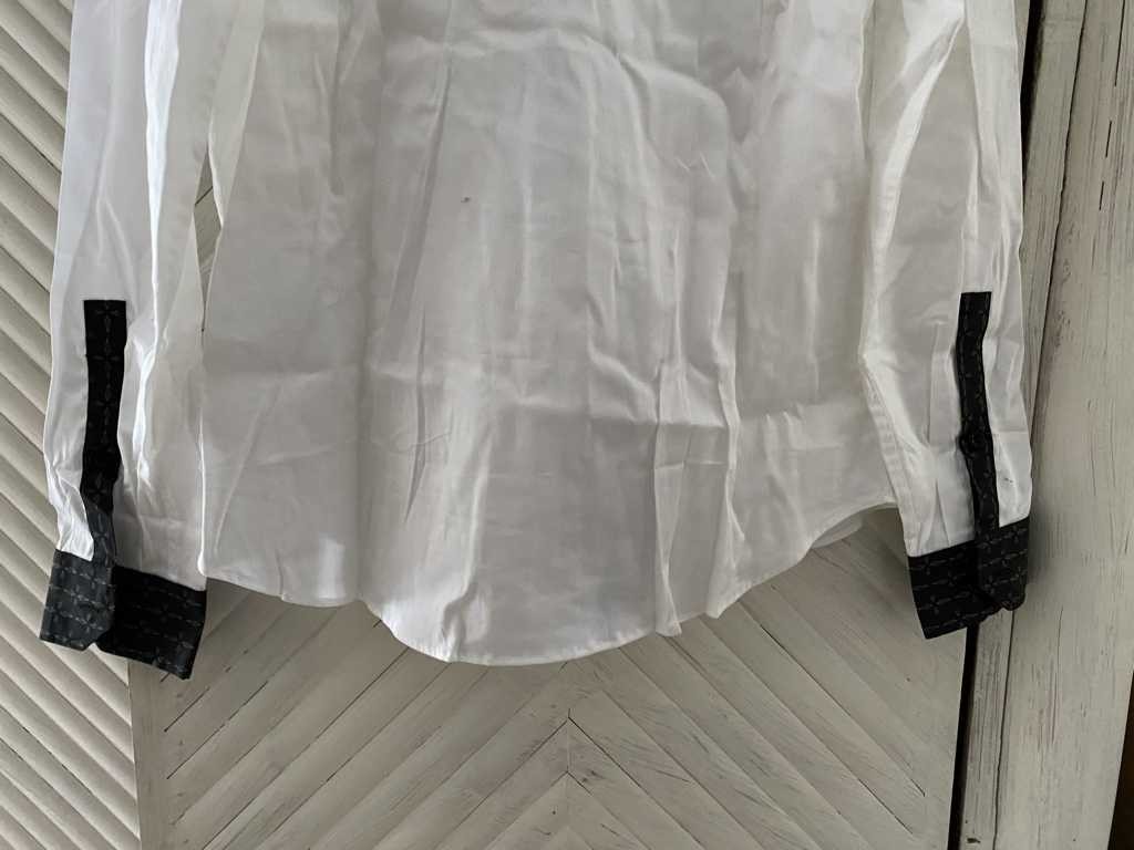 Original Byblos shirt EU 50 size L 100% cotton white/black designer