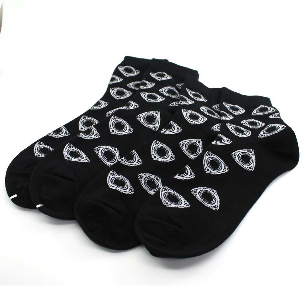 3 PAIRS – BLACK ROTOR – CREW SOCKS – RX7 REPU RX2 RX3 RX4 R100 12A 13B 20B