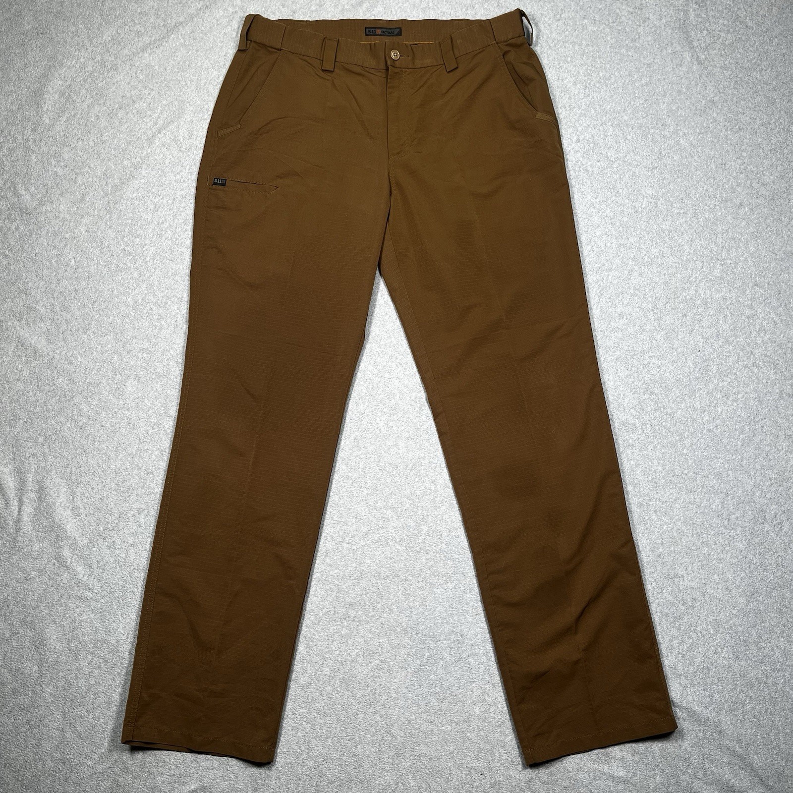 5.11 Tactical Pants Mens 38×36 Fast Tac Urban Lightweight Ripstop 74461 Brown