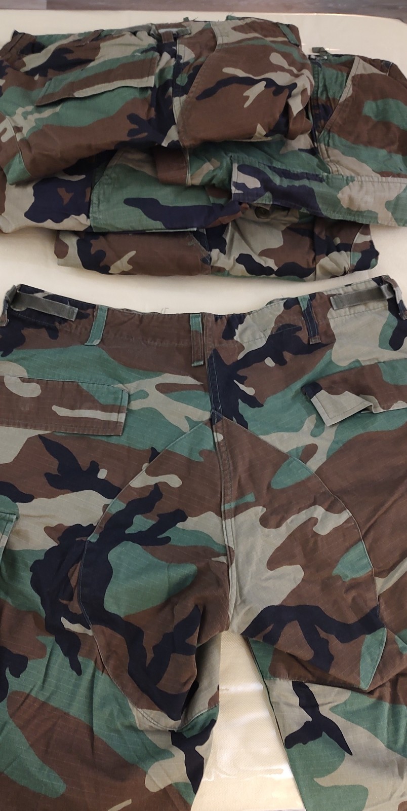 US Military, Woodland Camo Pants Trousers Large – Short, 8415-01-390-8950, BDU