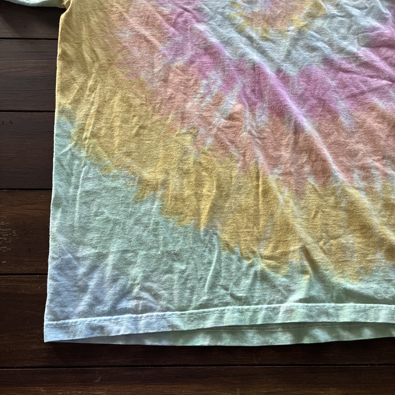 Shaka Wear Heavyweight Tie Dye T-Shirt – Relaxed Fit – SHERBET RAINBOW -Medium