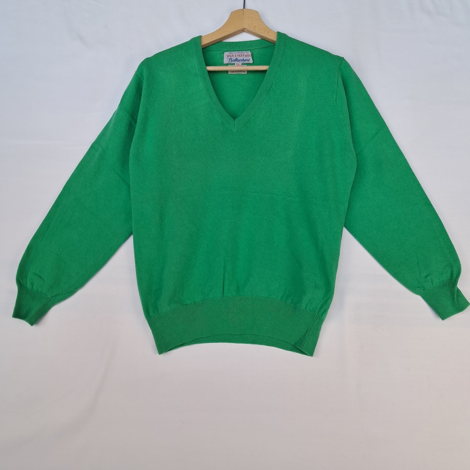 Ballantyne Pure Cashmere Green Sweater Size M Mens