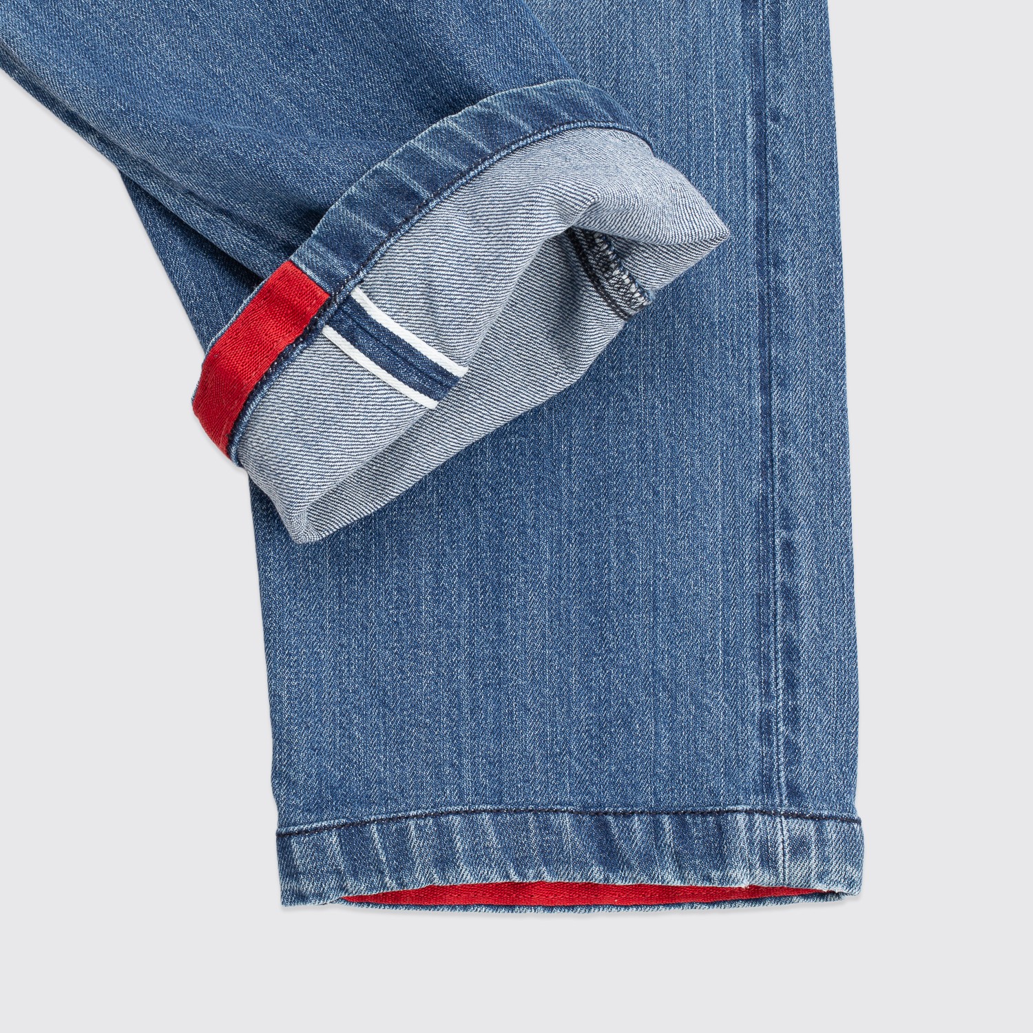 Kiton Jeans Size EU52 Men Slim Tapered Medium Wash Button Fly Luxury Denim