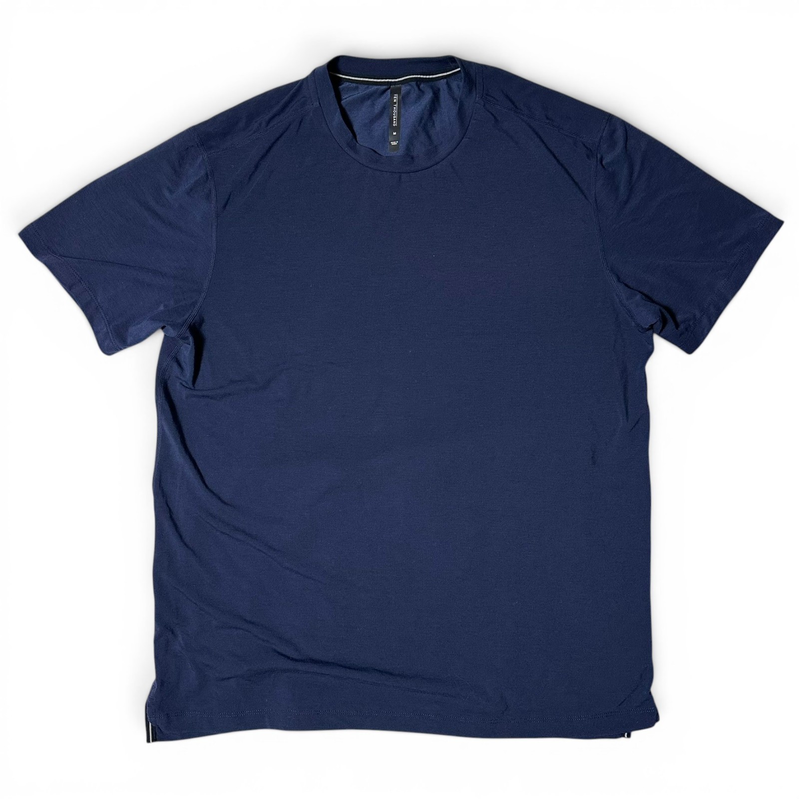 Ten Thousand Recover Shirt Mens Size M Navy Performance Short Sleeve NWOT