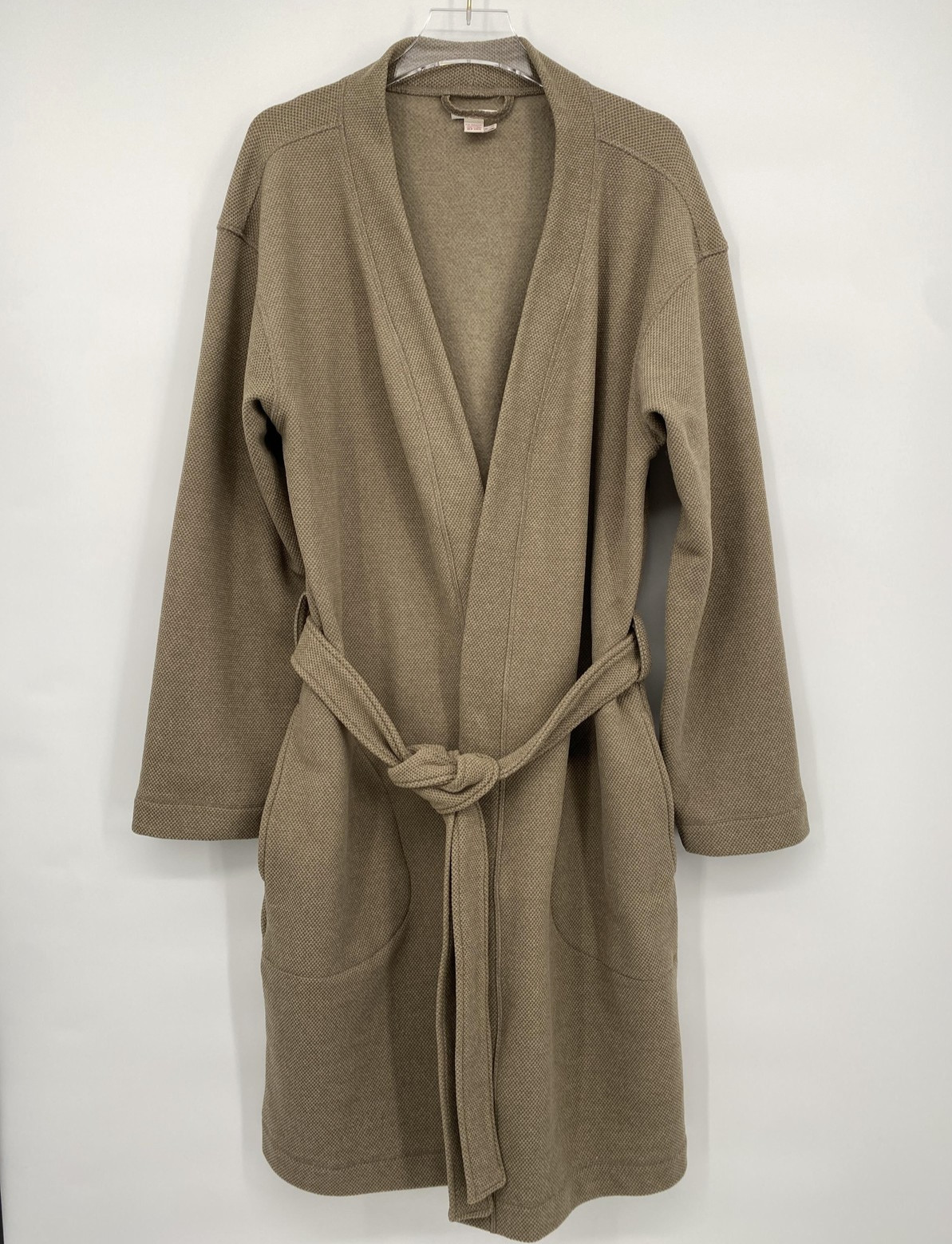 Carbon2cobalt Robe Mens Small/Medium Brown Relaxed Fit Belted Stretch Lounge