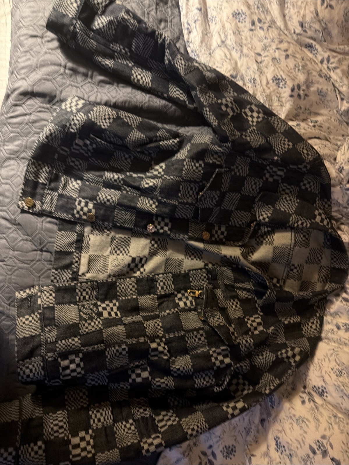Louis Vuitton Navy Jacket Addition Version item 0 Authentic Worn Only Once.