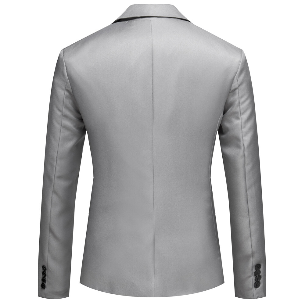 Men’s Tuxedo Jacket Notched Lapel One Button Suit Blazer for Dinner Wedding Prom