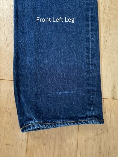 Levi’s 501 Jeans Men’s 36×34 Blue Denim Mid-Rise Dark Wash 5-Pockets Button Fly