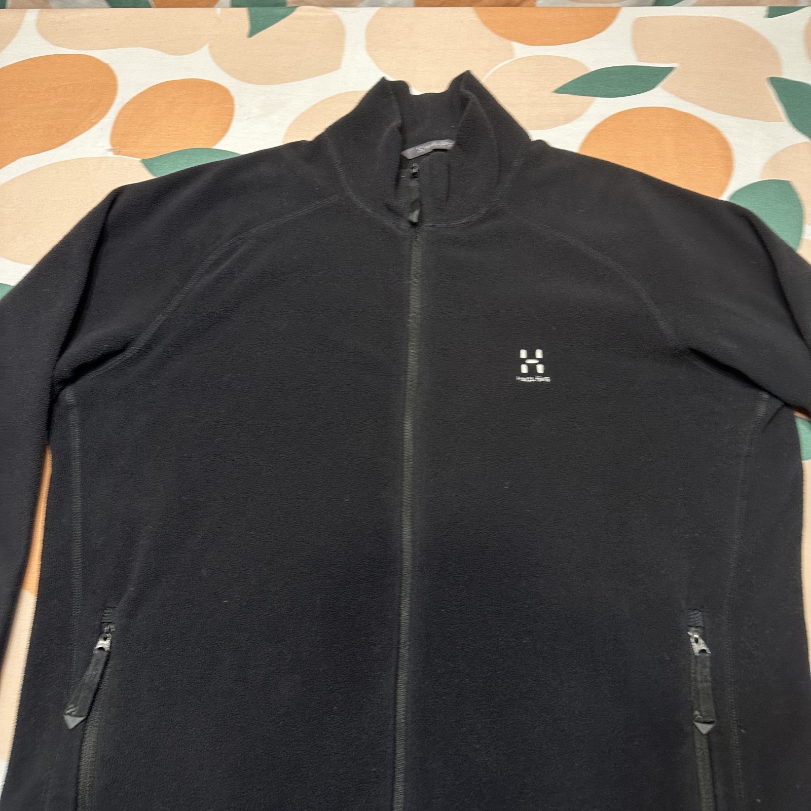Haglofs Astro II Fleece Jacket Men’s Large Black Full Zip Technopile Hiking
