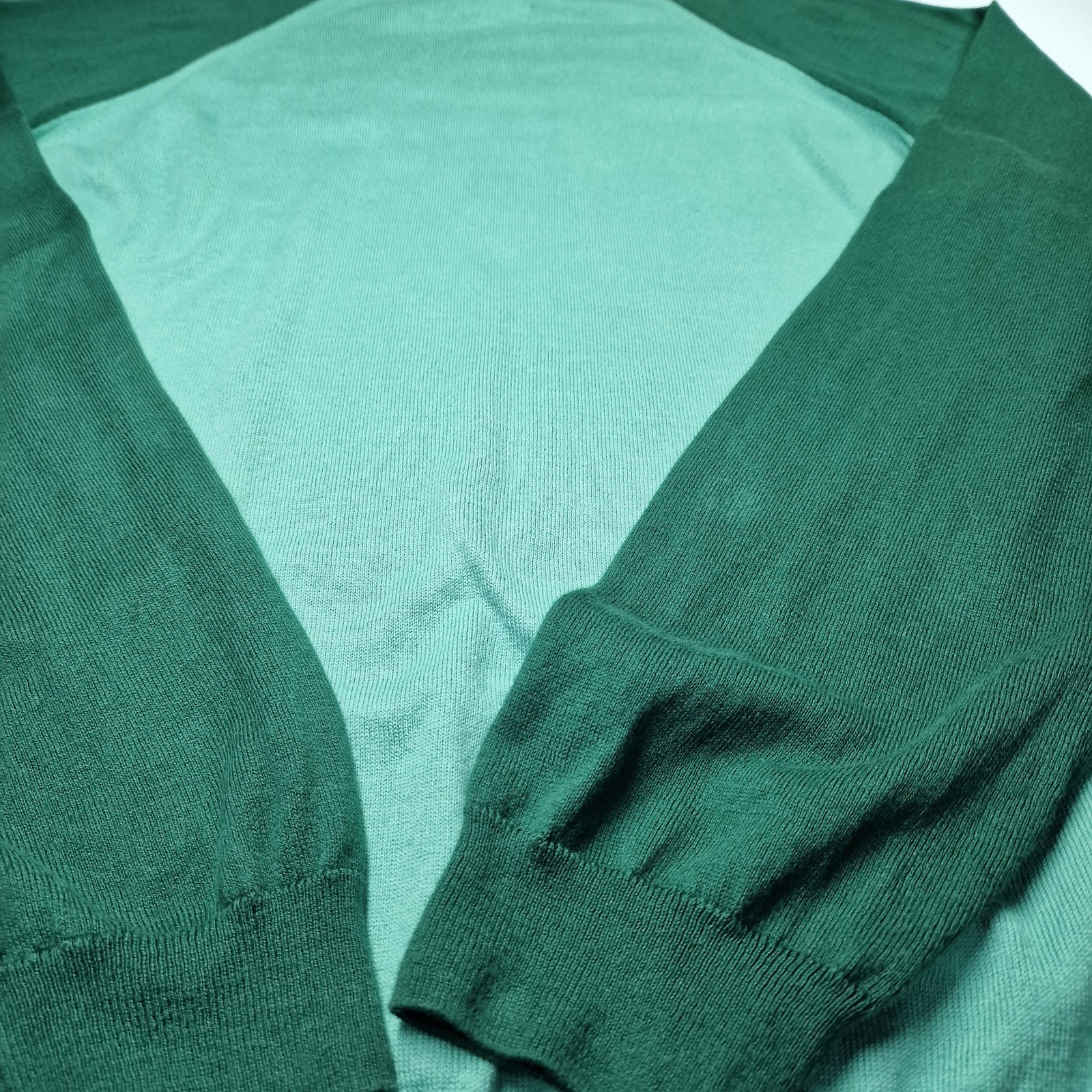 Brava Fabrics Mens XL Sweatshirt Green Raglan Nippon Patch Organic Cotton Casual