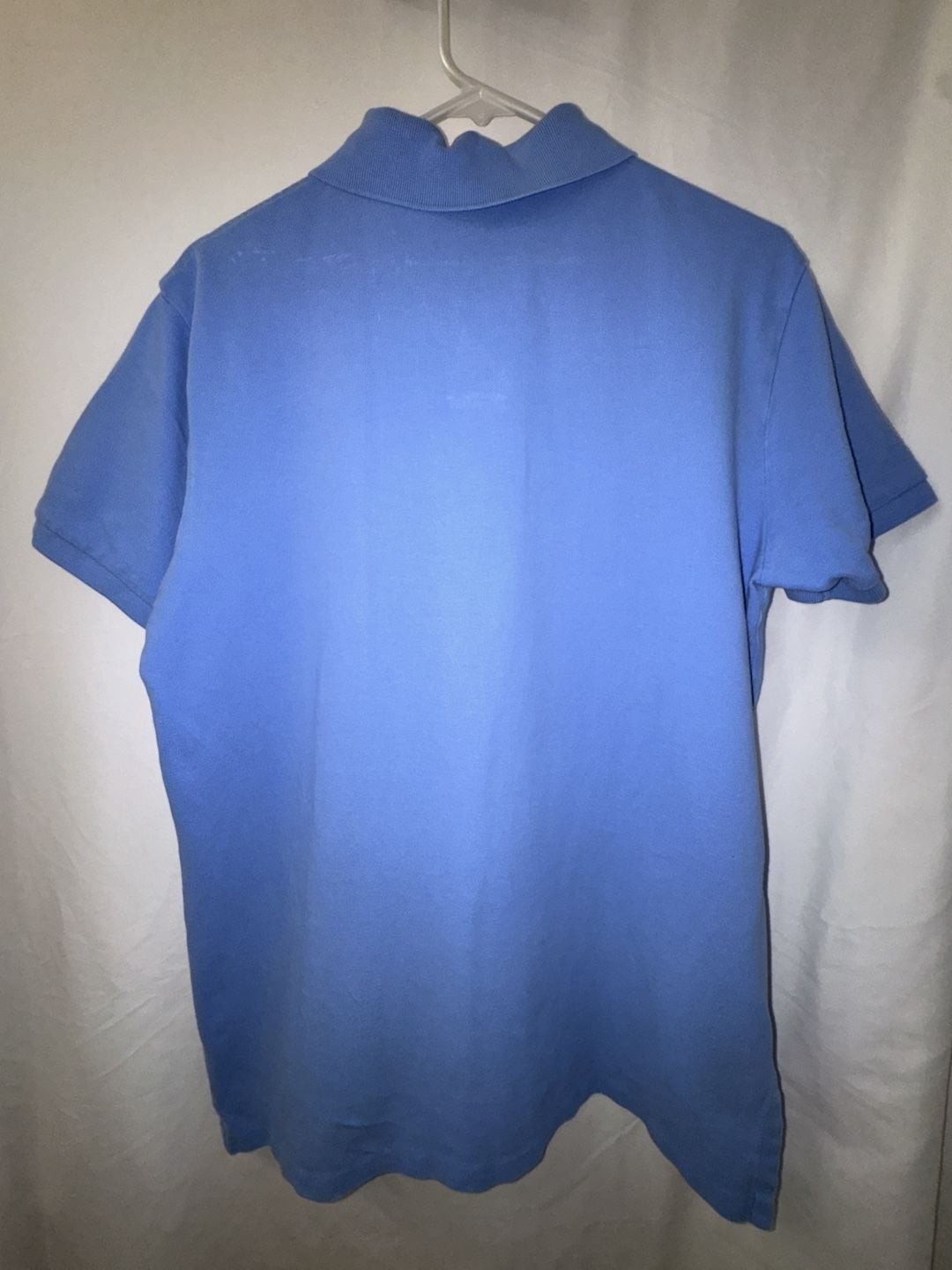 Polo Ralph Lauren Men’s Custom Fit Short Sleeve Polo Shirt Blue with Orange Pony