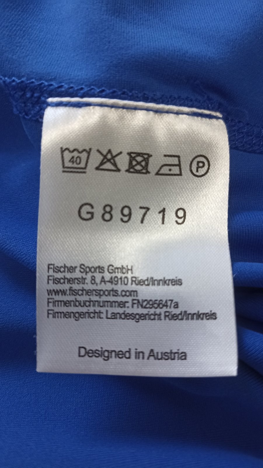 Fischer #LoveTirol Performance Hoodie Men’s S Blue Stretch Ski Running Outdoor