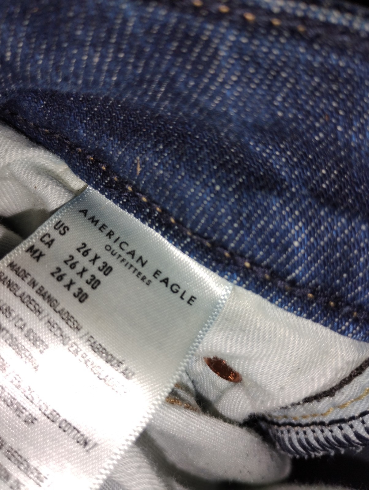 26 x 30 stretch american eagle outfitters jeans mens
