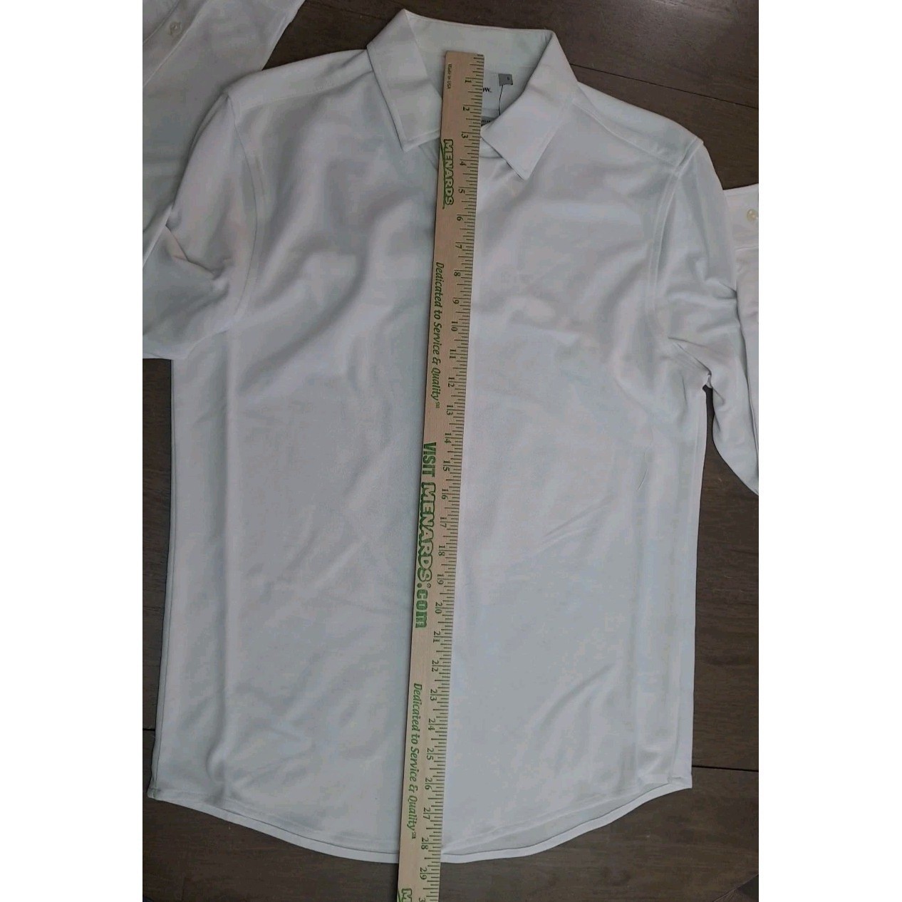 Goodfellow & Co Men’s White Performance Pique Button Down Long Sleeve Size Small