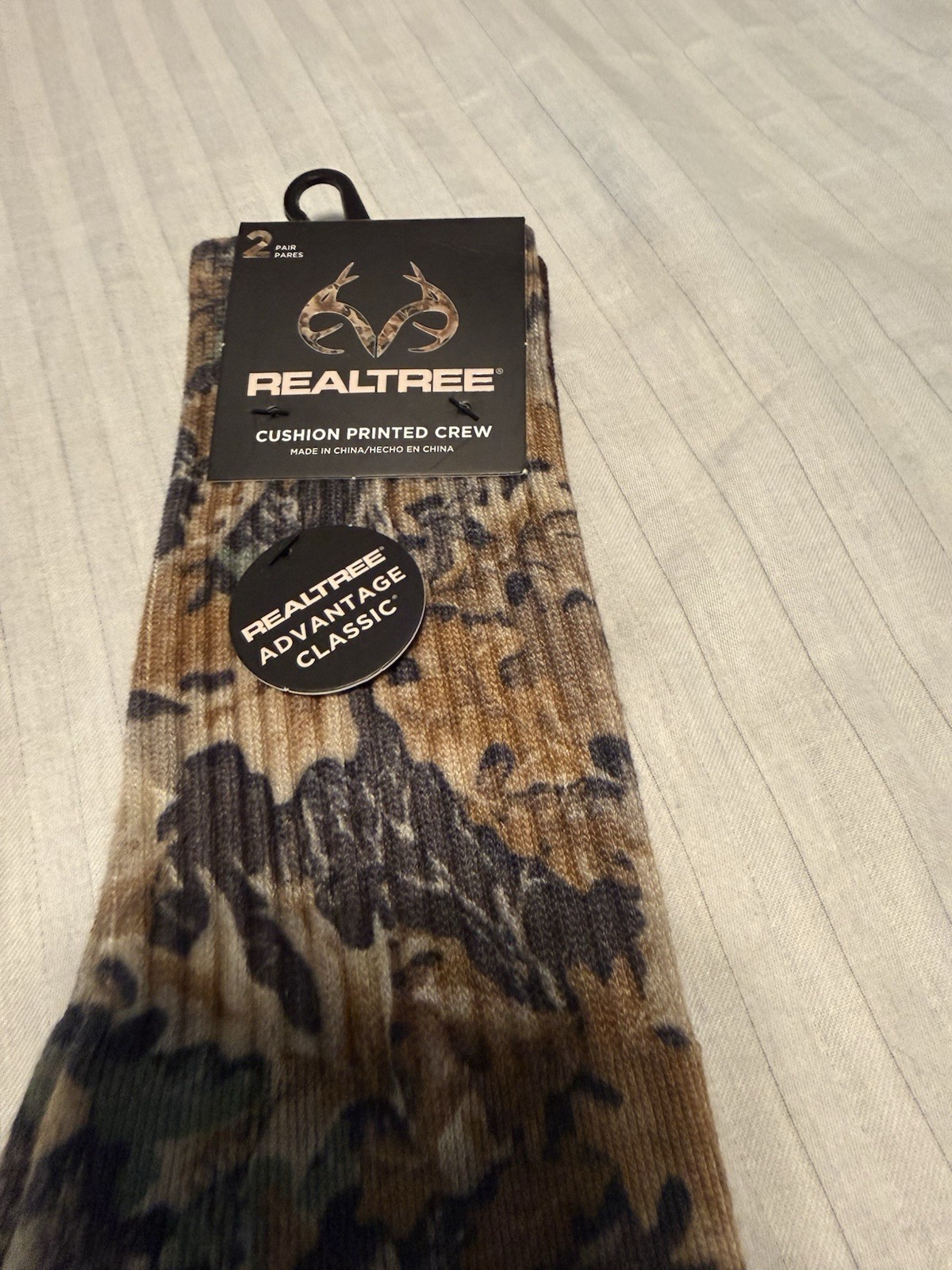 Realtree APX Cushion Printed Crew Socks 2-Pack Size 6-12