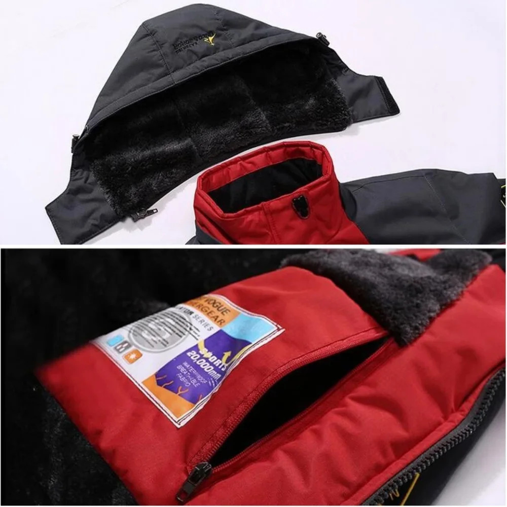 Winter Parka Men Windbreak plus Thick Warm Windproof Fur Coats Male Military Hoo