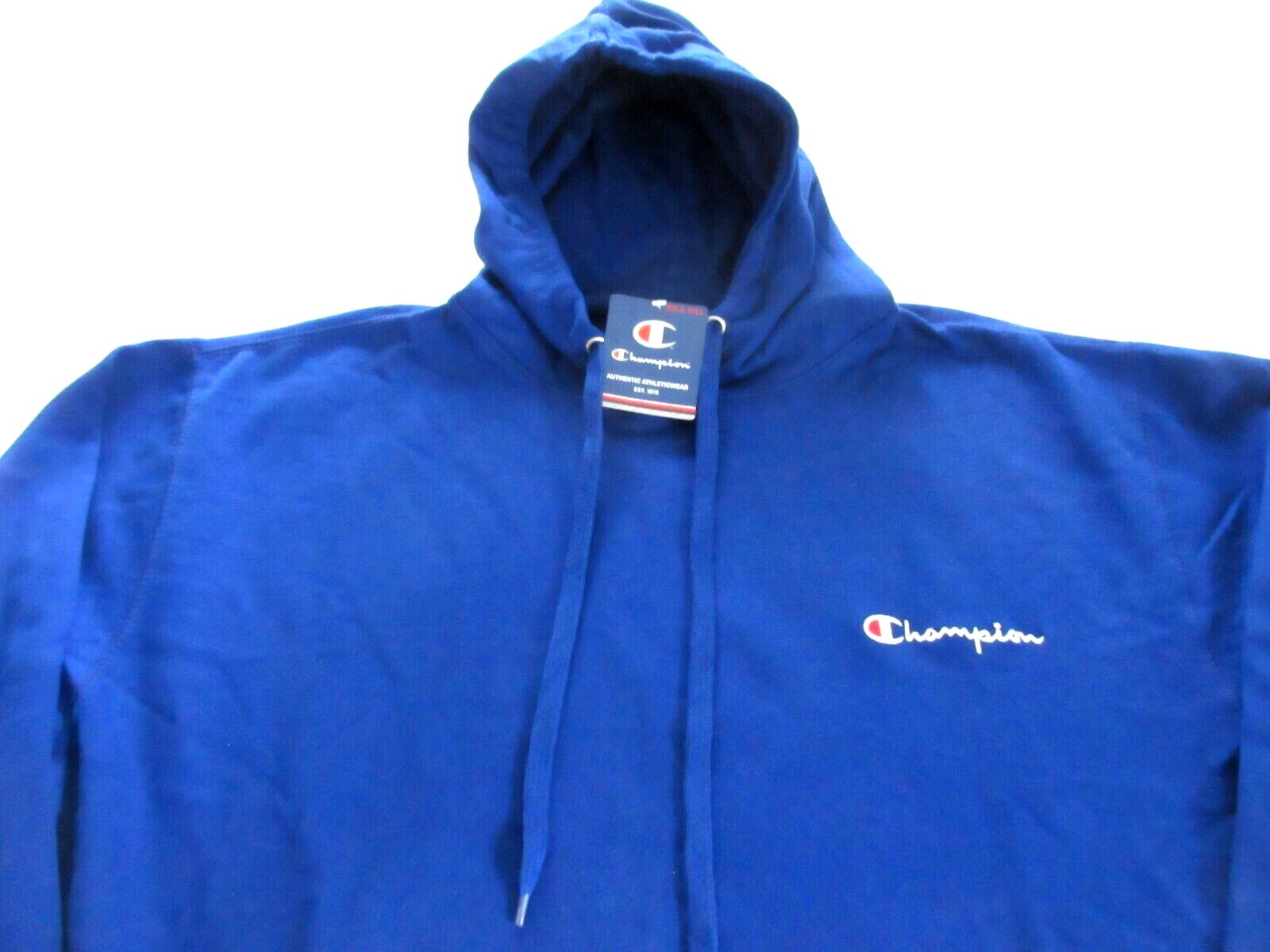 Champion Men’s PO Hoodie Fleece Lined Sweatshirt Big & Tall Size XLT Royal Blue