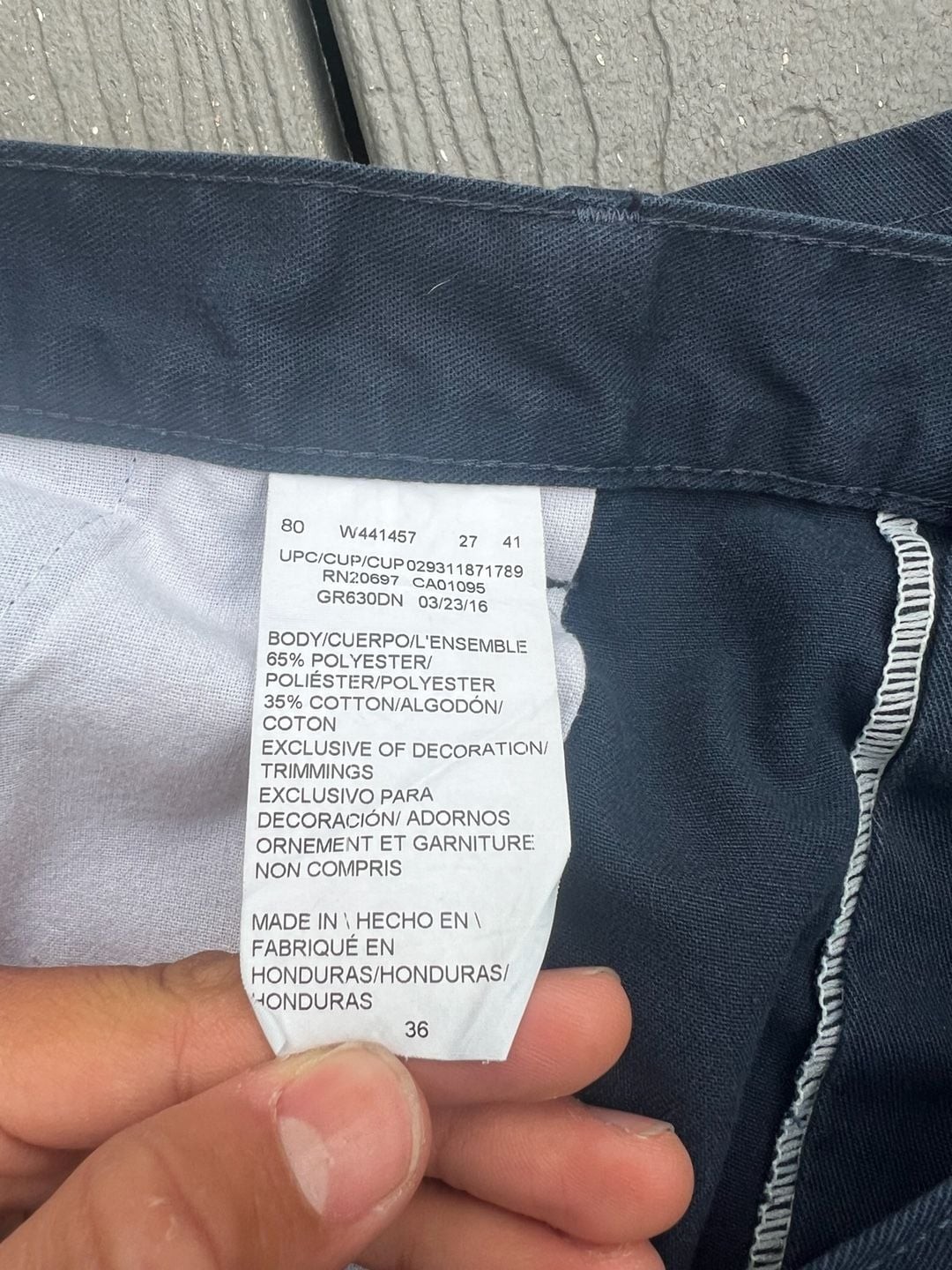 Genuine Dickies Men’s Work Shorts Navy Blue Size 36