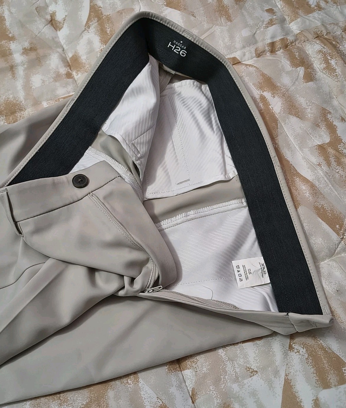 Haggar H26 Men 36×32 Beige Pant