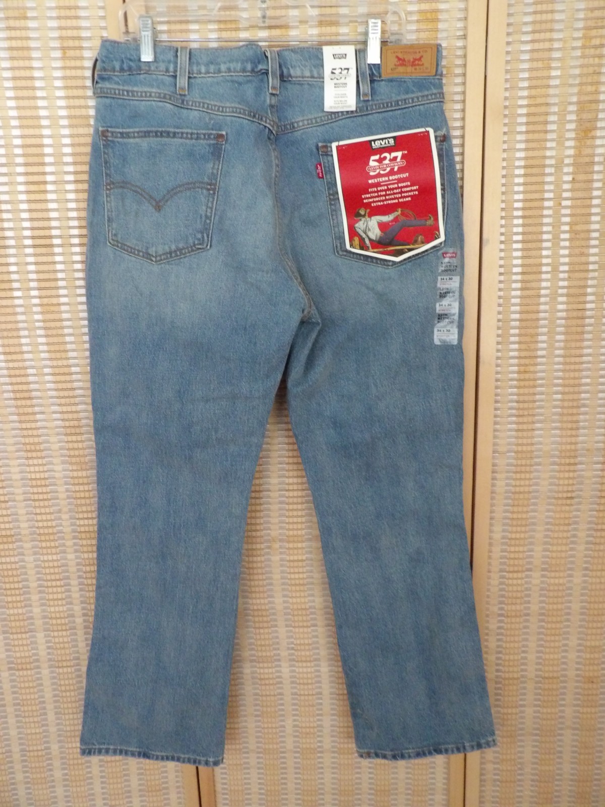 NWT Men’s Levi’s 537 Western Bootcut Size 34×30