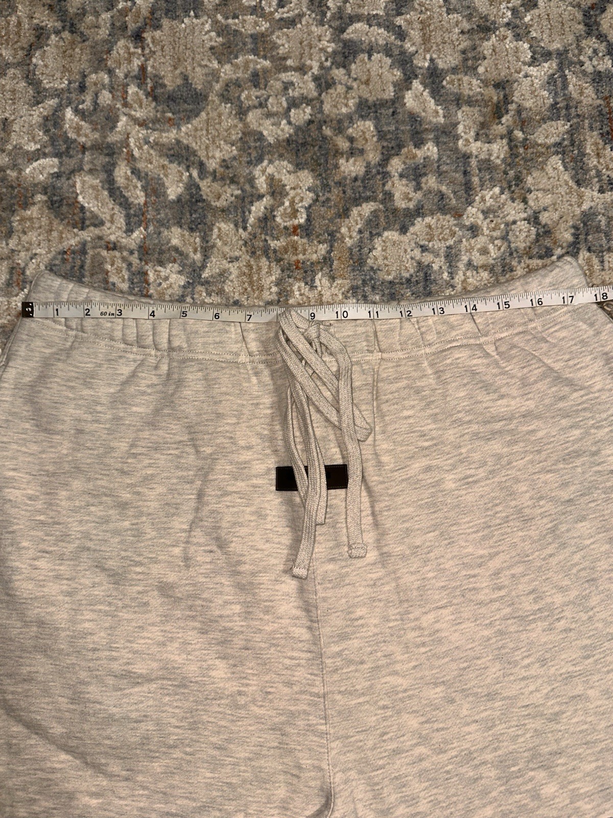 Essentials Fear of God Men’s Gray Cotton Fleece Sweat Shorts #37
