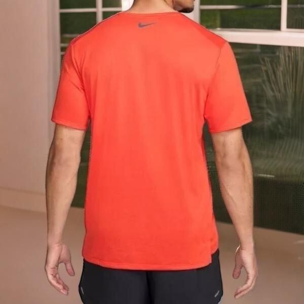 Nike Men Bright Orange Camiseta Masculina Manga Curta Run Energy T Shirt Top NWT