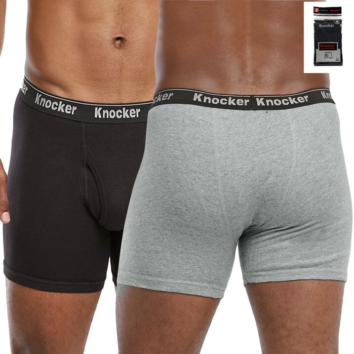 2 4 6 pack Knocker Mens Thick Waistband Athletic Sports Boxer Brief Underwear