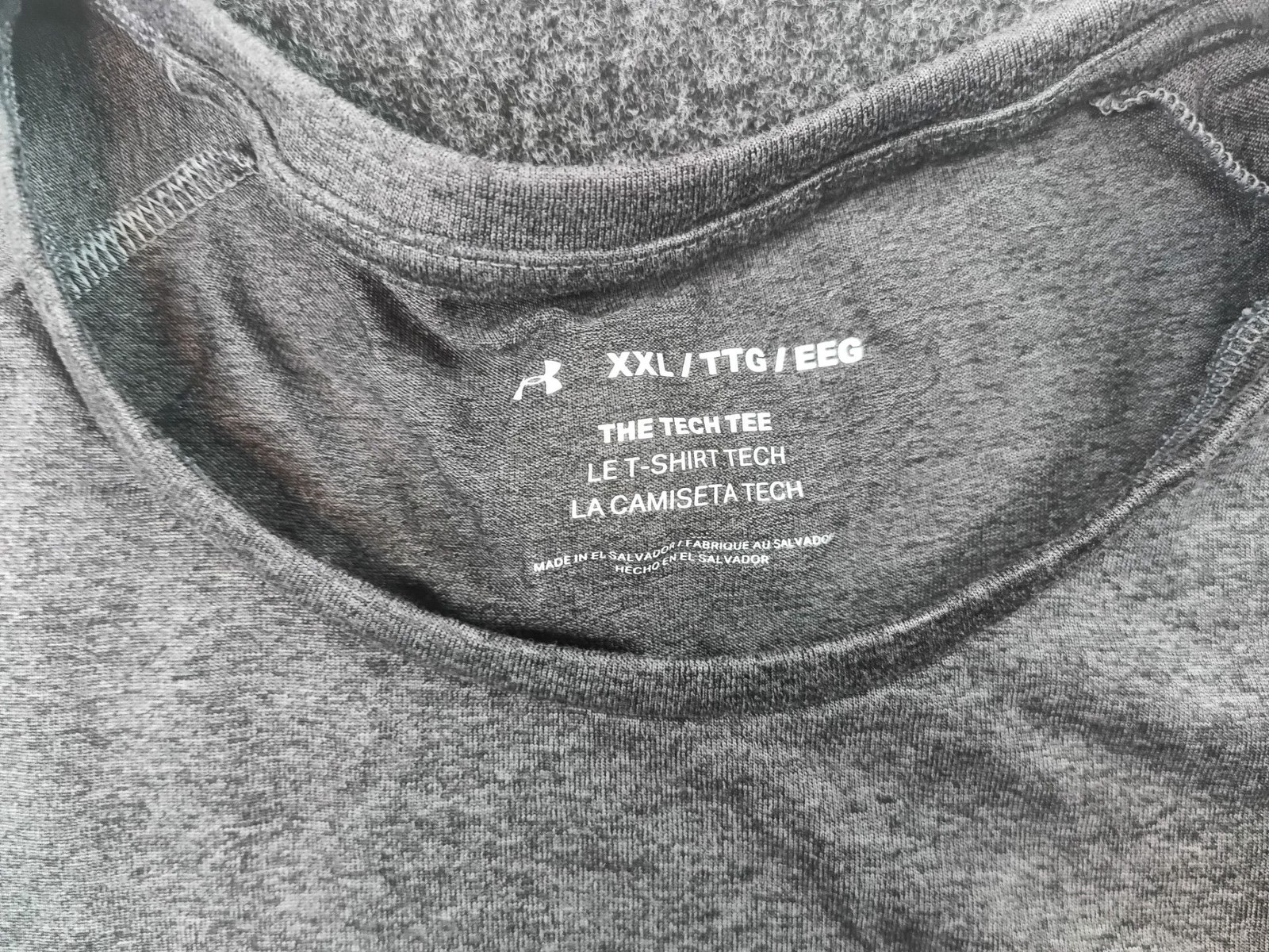 Under Armour The Tech Tee Men’s Short Sleeve Athletic T-Shirt Gray XXL
