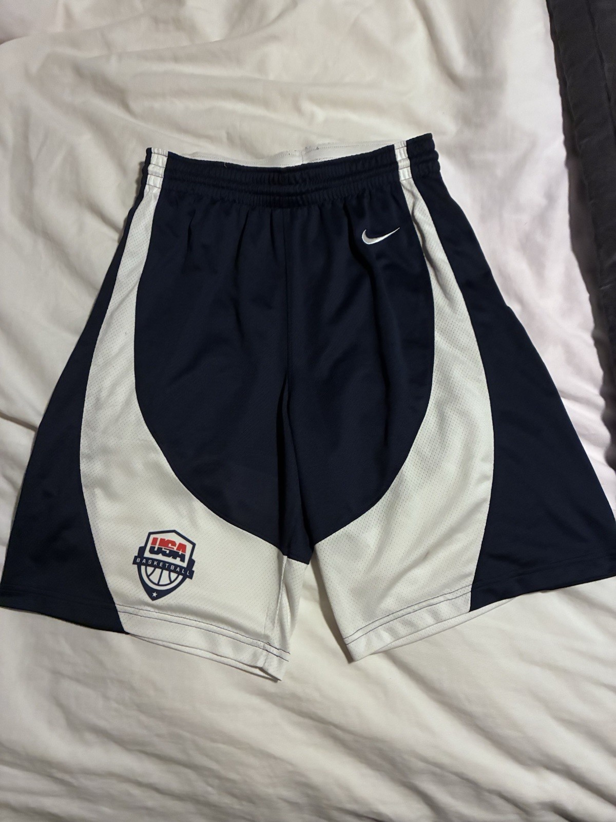 Navy Nike Team USA Basketball Player Practice Shorts player only Size Mens Small