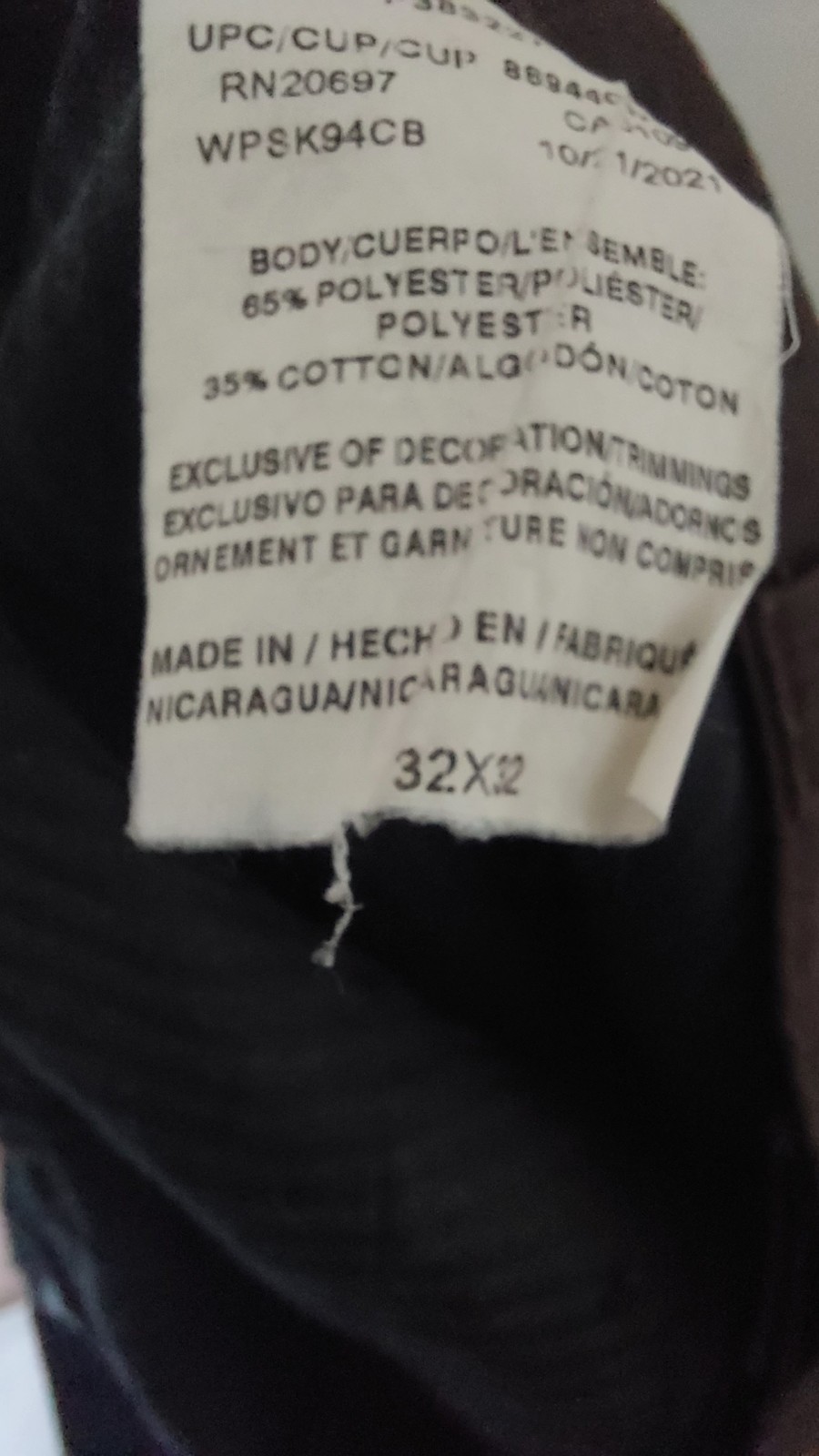 Lot of Four Pairs of Dickies 32X32 Black, Brown, Grey, Brown