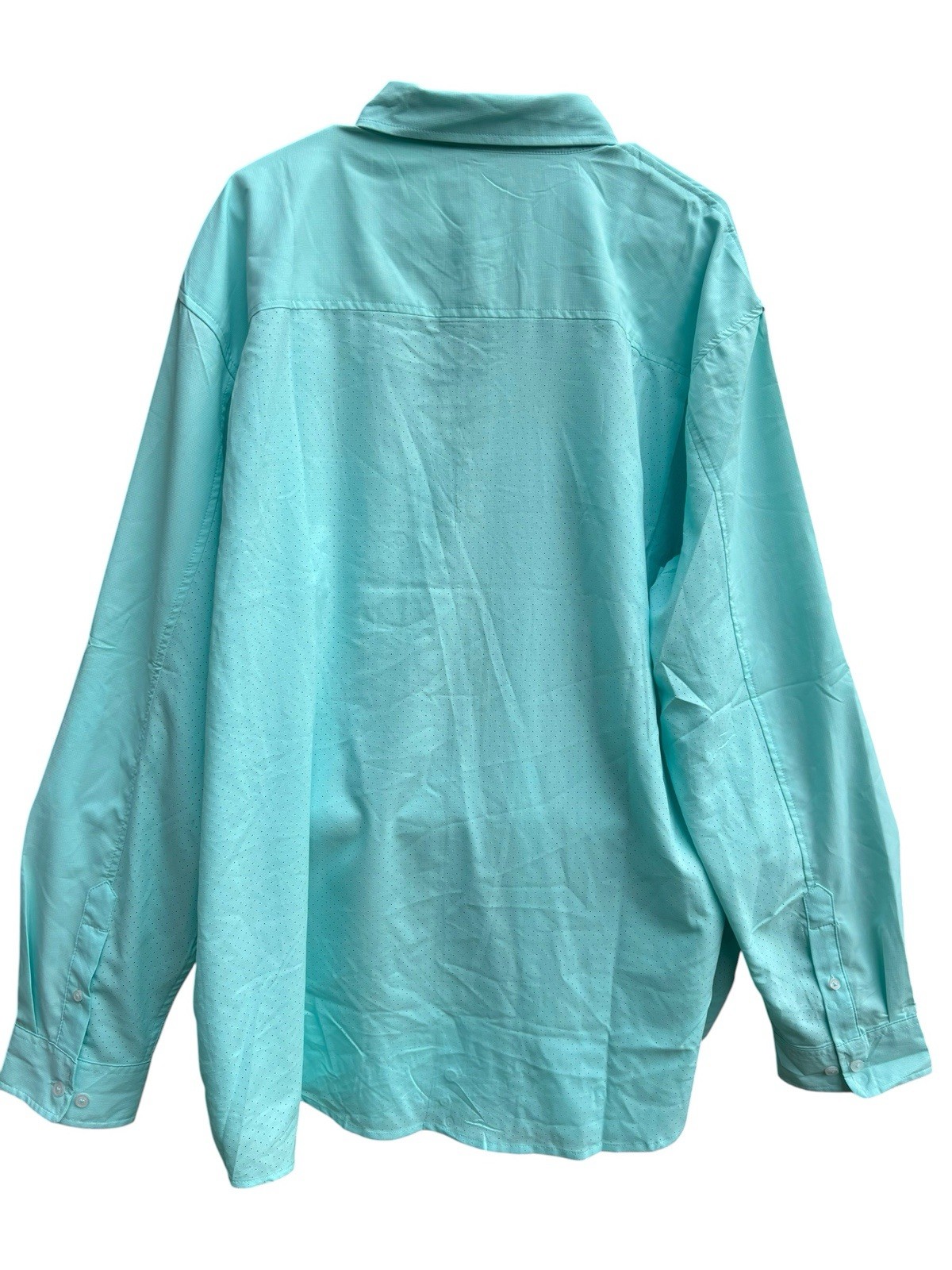 NWT Huk Shirt Mens XXXL Tide Point Long Sleeve Island Paradise Green Fishing 3XL