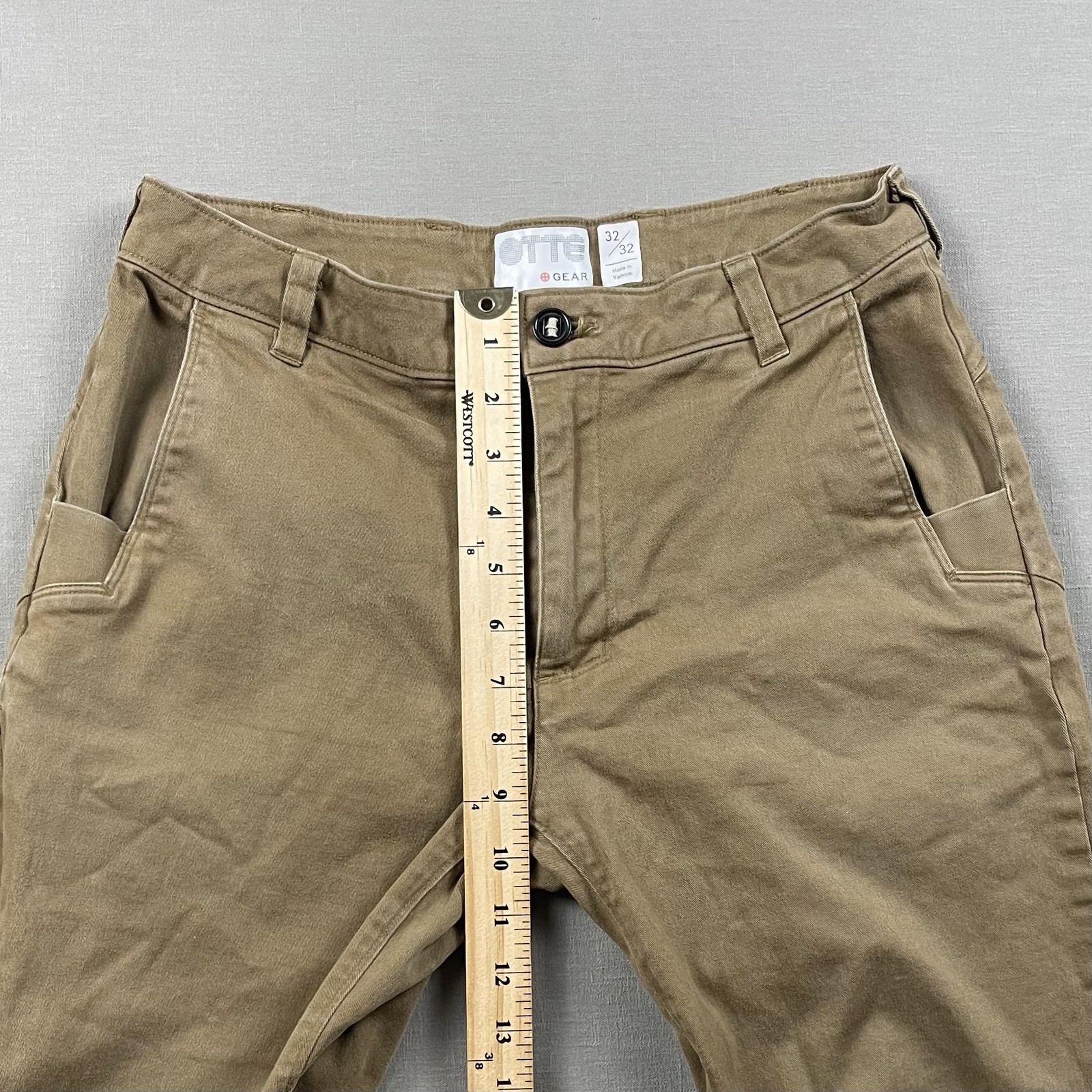 Otte Gear Capital Pants Men’s 32×32 (30×30) Brown Slim Straight Tactical Stretch
