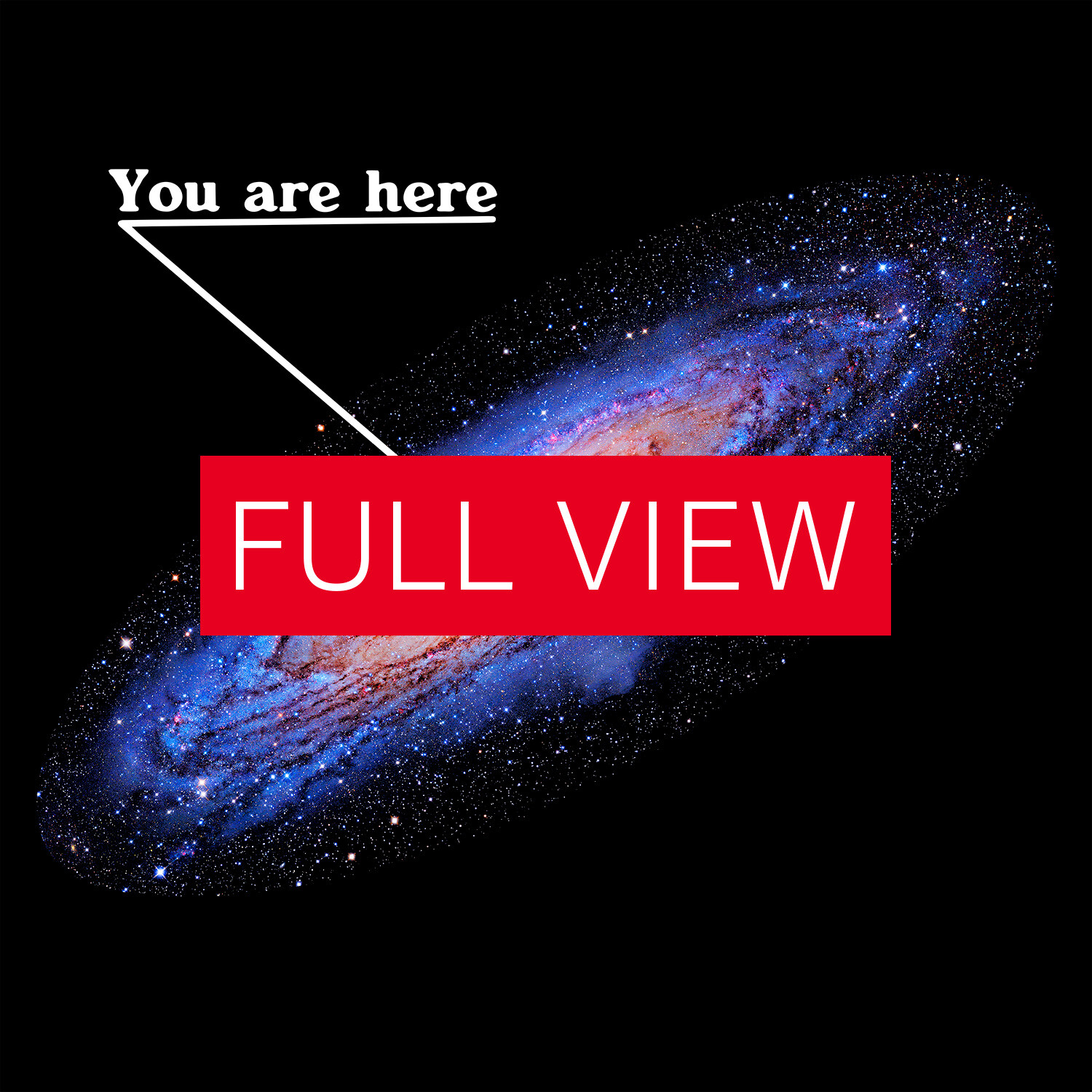 You are here: Milky Way galaxy map — Short-Sleeve Unisex T-Shirt, space t-shirt