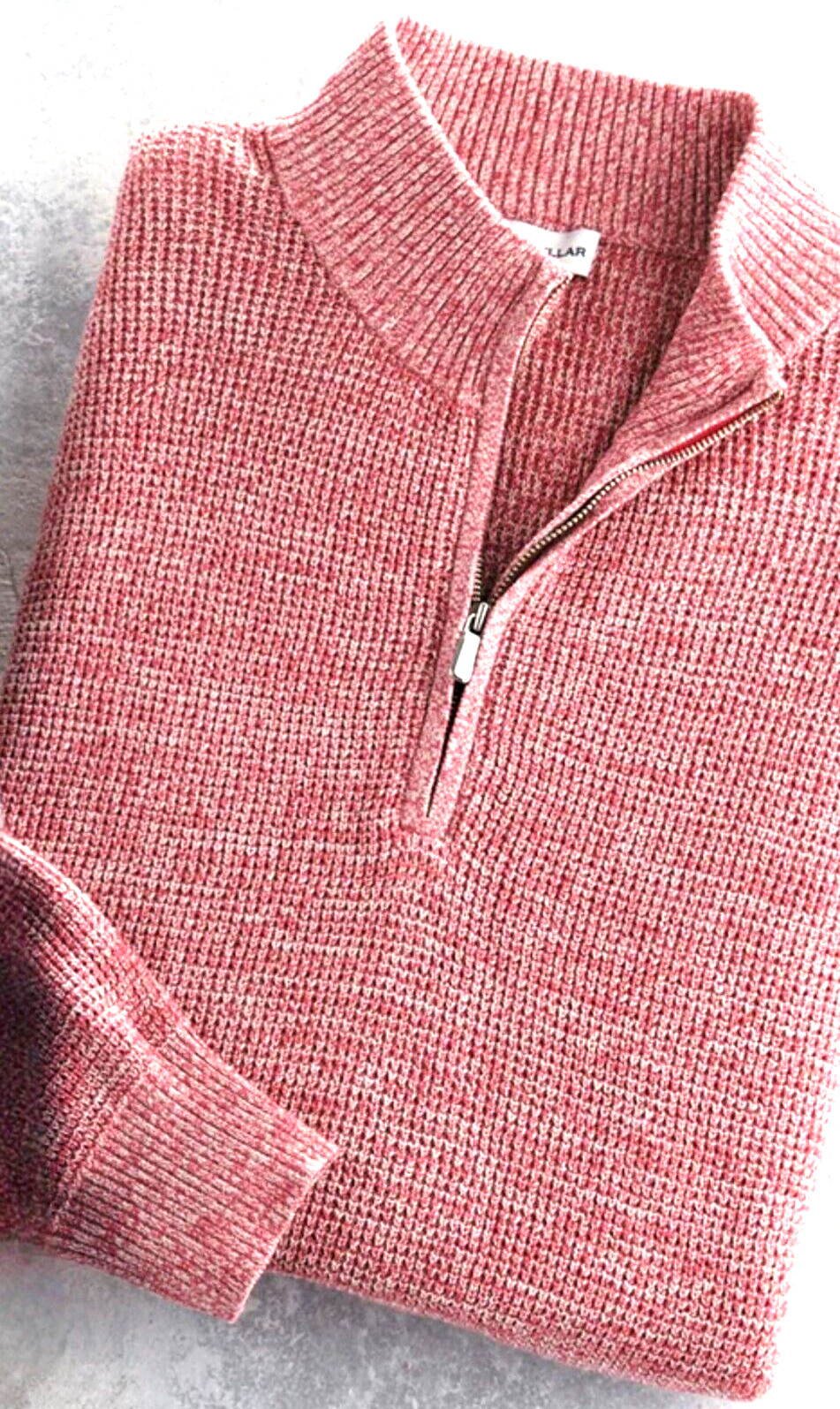 NEW PETER⛳️MILLAR, MENS SIZE XL, KITTS 1/4-ZIP WOOL-BLEND🔴SWEATER, MSRP $250.00