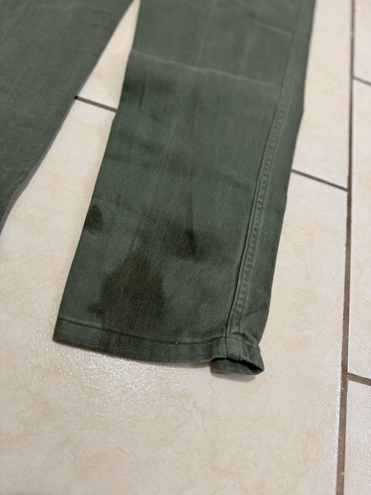 Vintage OG-107 Utility Pants Mens 30×31 Trousers Military Army Green Baker