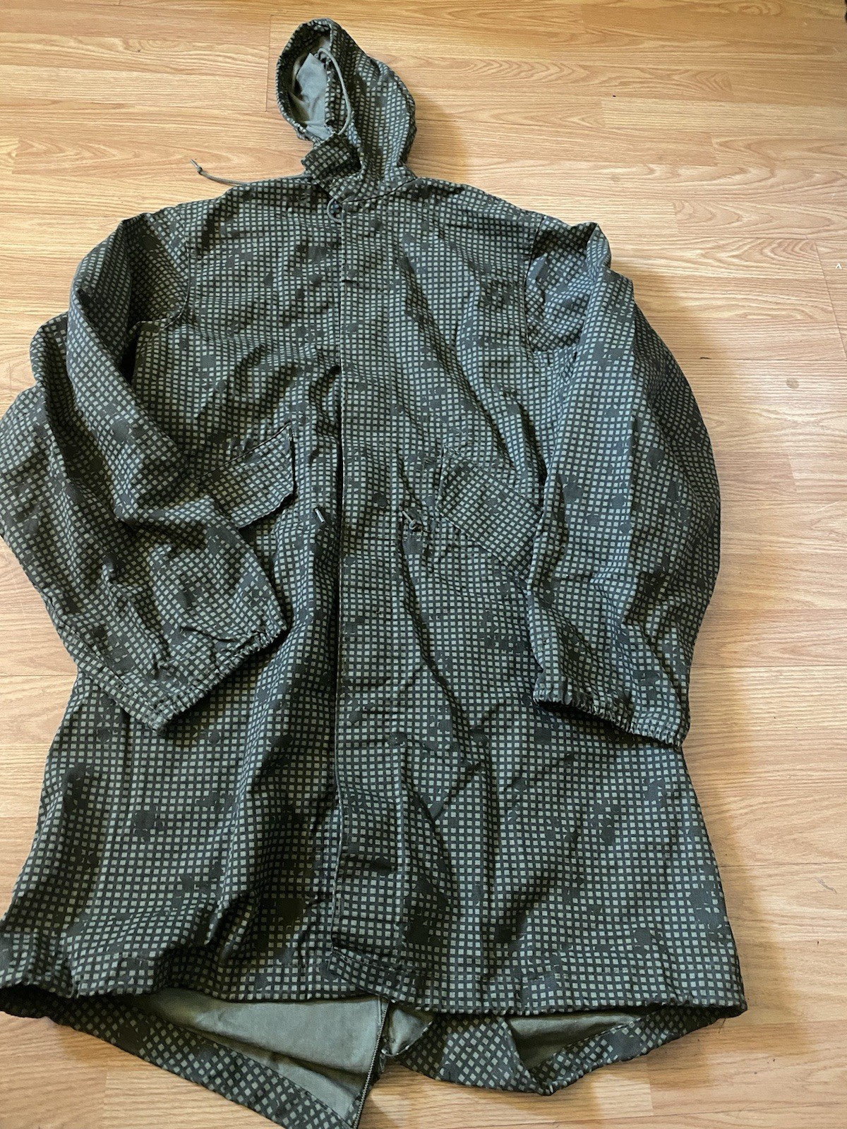 Vintage USGI Night Desert Camouflage Jacket Mens Small Hooded Parka 80s