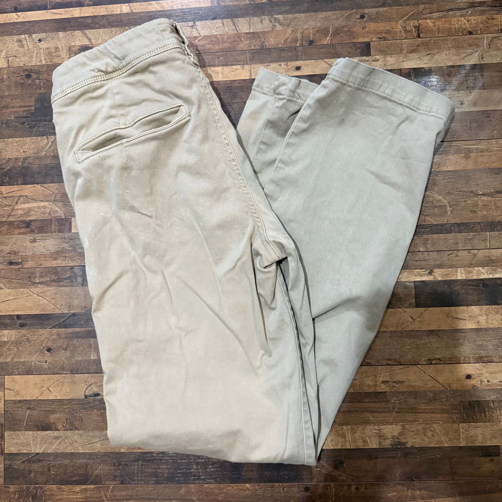 American Eagle Mens 28×30 Slim Straight Khaki Pants Extreme Flex Casual