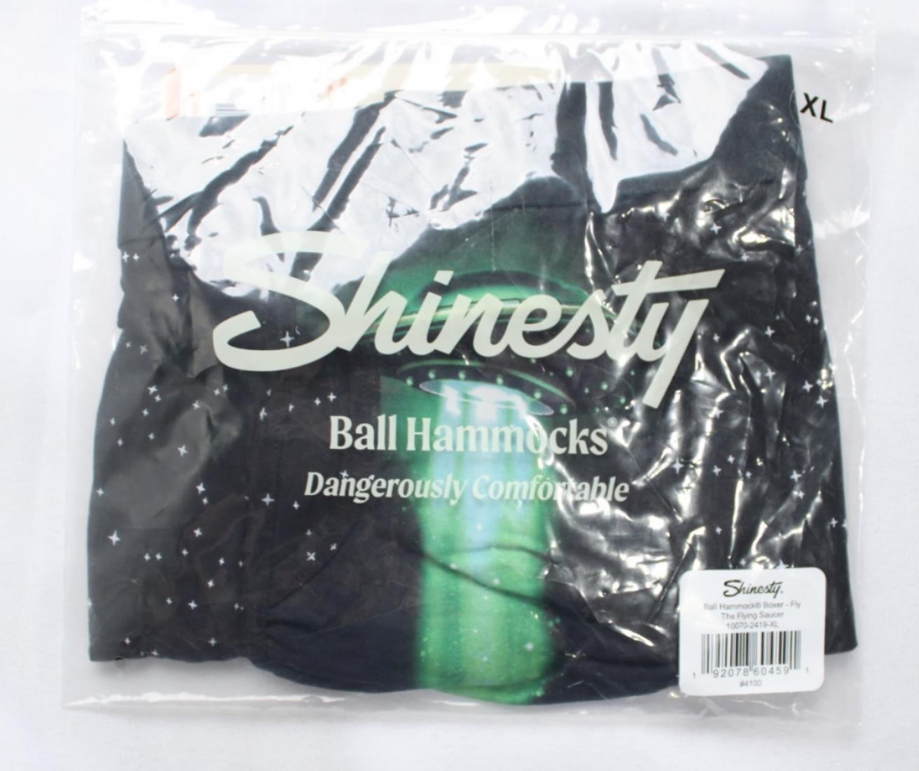 Shinesty Men’s Standard Ball Hammock Boxer BM7 The Flying Saucer Large NWT