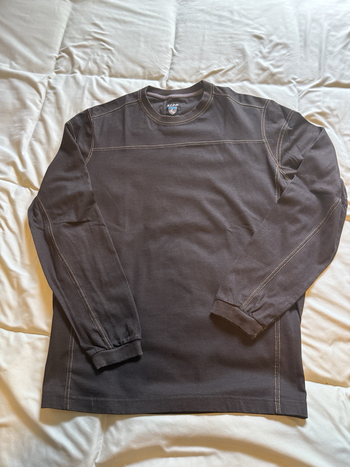 KÜHL Men’s 100% Cotton Long Sleeve Crew Neck Long Sleeve Shirt Size Medium