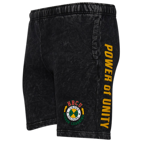 Cross Colours HBCU Higher Learning Fleece Shorts Black H97223HL Men’s NWT