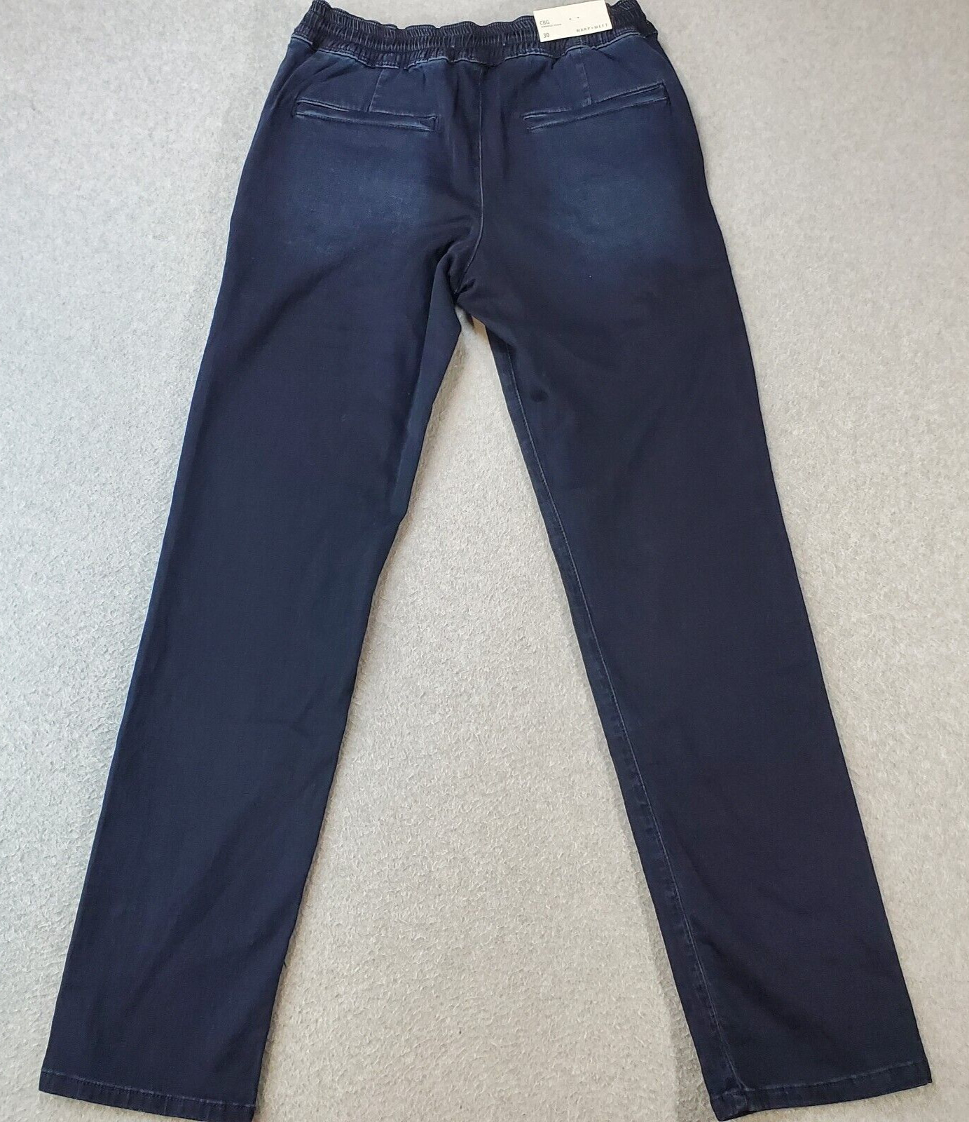WARP + WEFT Denim CBG Cambridge Weston Joggers Dark Wash Pockets Men’s 30 NWT