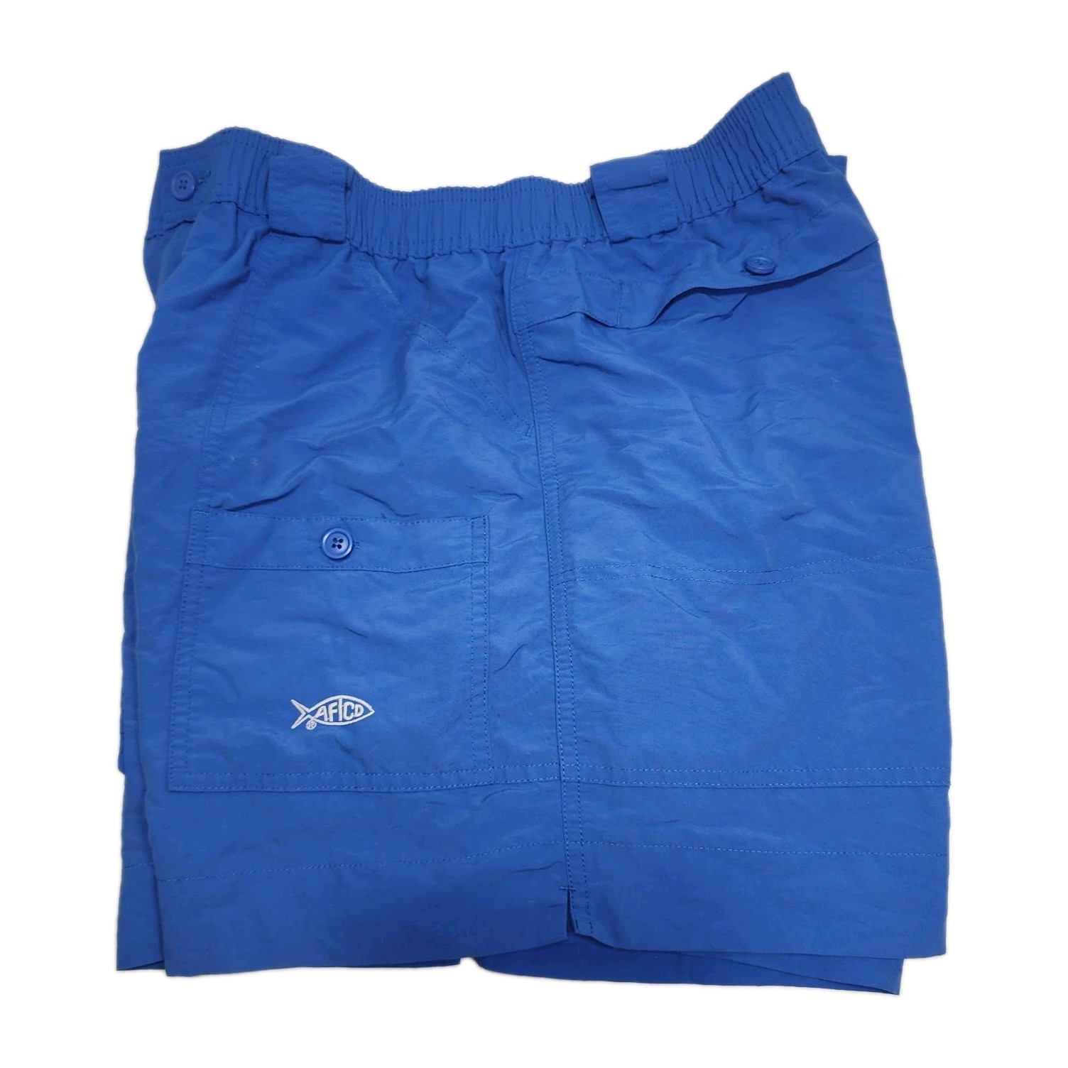 AFTCO American Fishing Tackle Co 5″ INSEAM Cargo Fishing SHORTY Shorts Sz 36 EUC