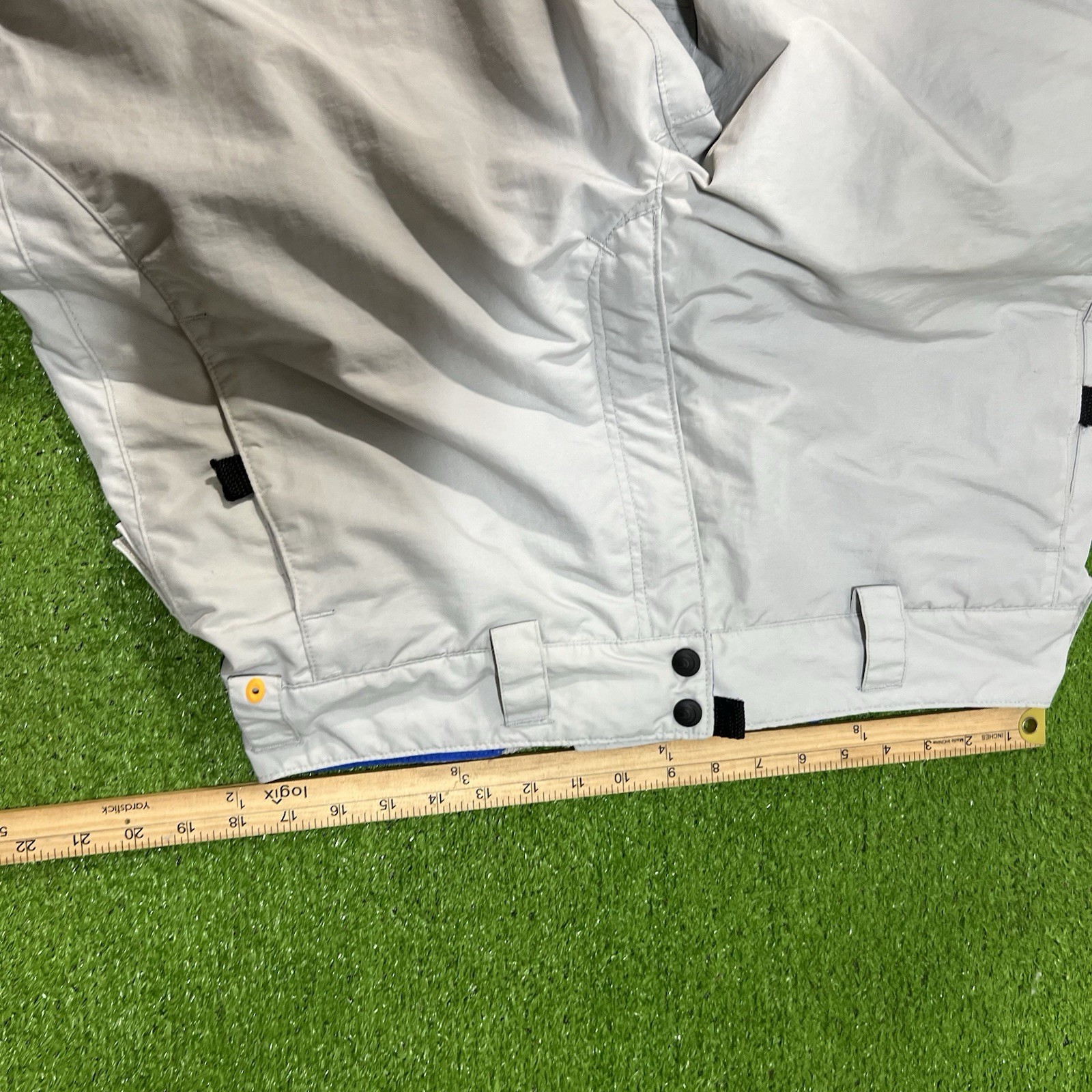 Vintage Columbia Convert Ski Pants LG Grey Insulated Snow Pants 90s Gorpcore