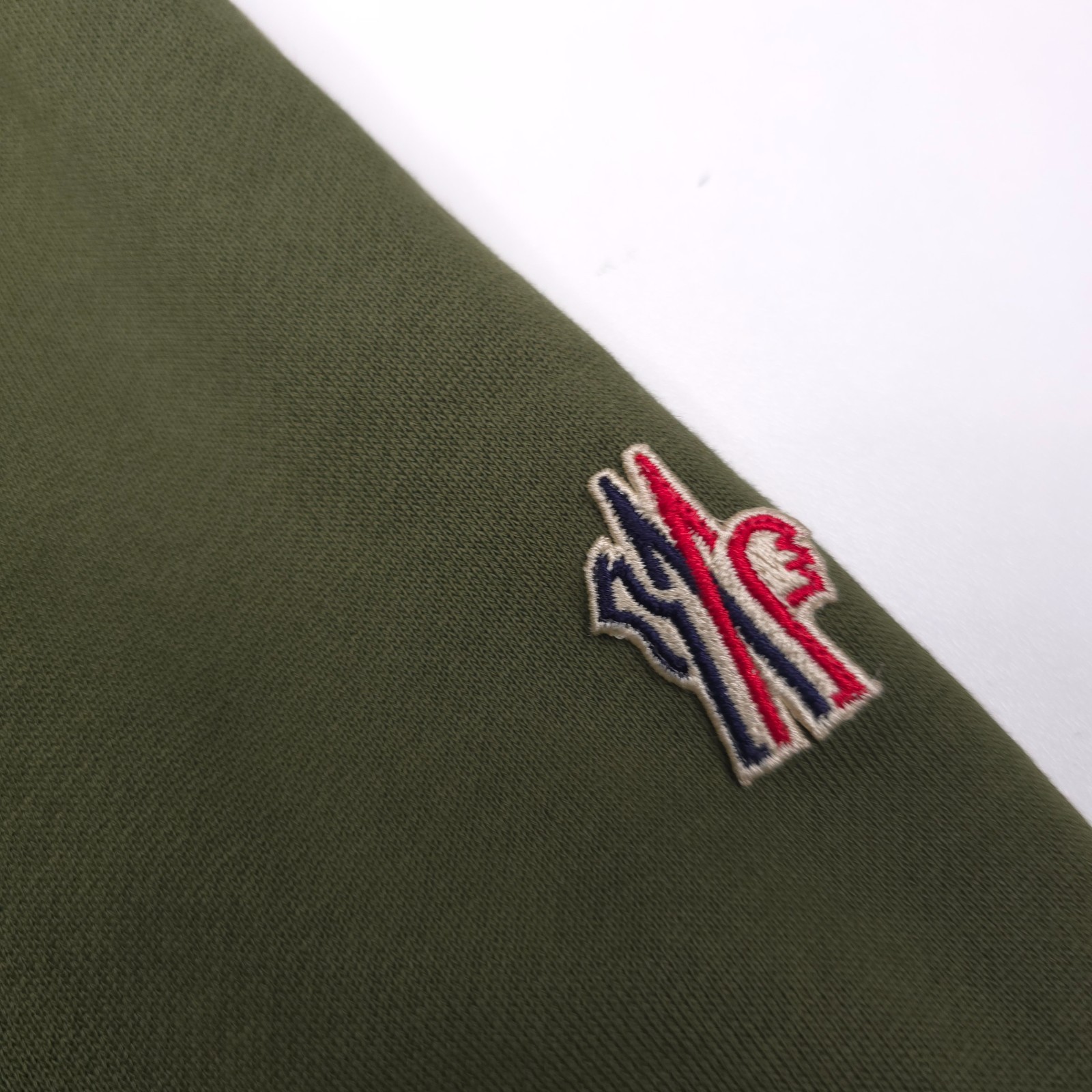 Moncler Grenoble Snap Button Sweatshirt Jacket Mens Medium Green
