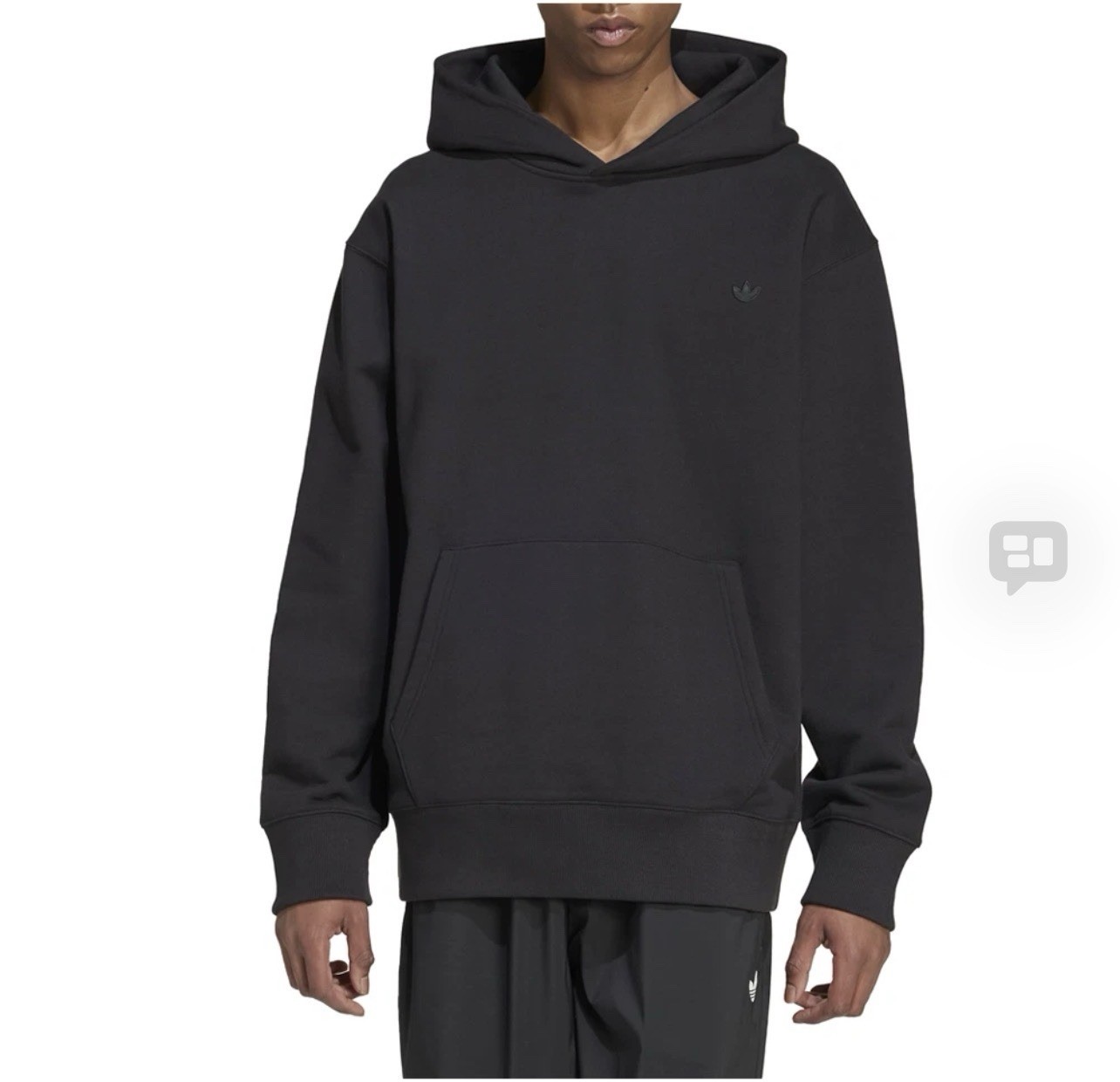 adidas Premium Essentials Pullover Hoodie Mens Black Casual Outerwear IY2247 XL
