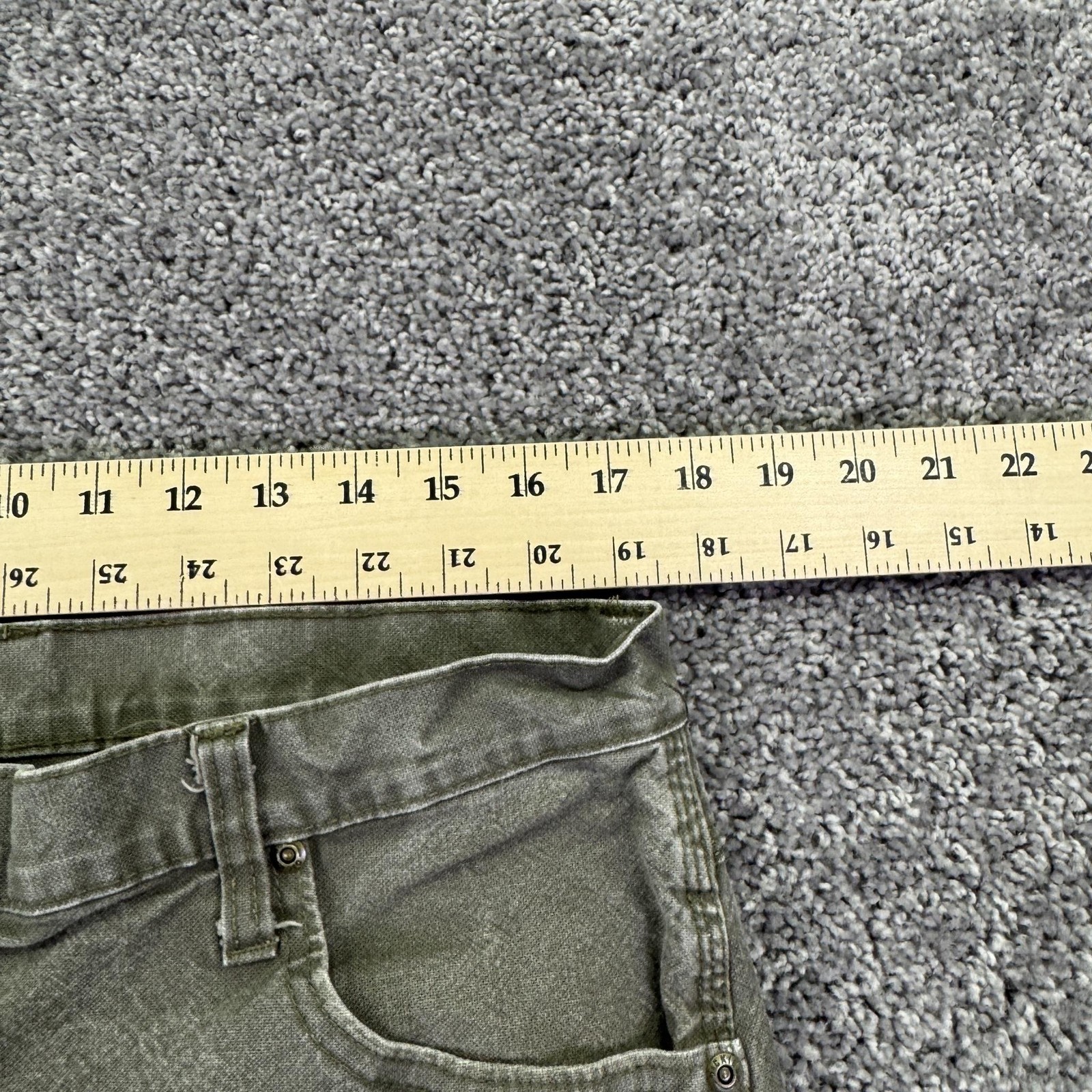 Dickies Pants Mens 36×34 Green Straight Carpenter Workwear Casual Outdoor Logo