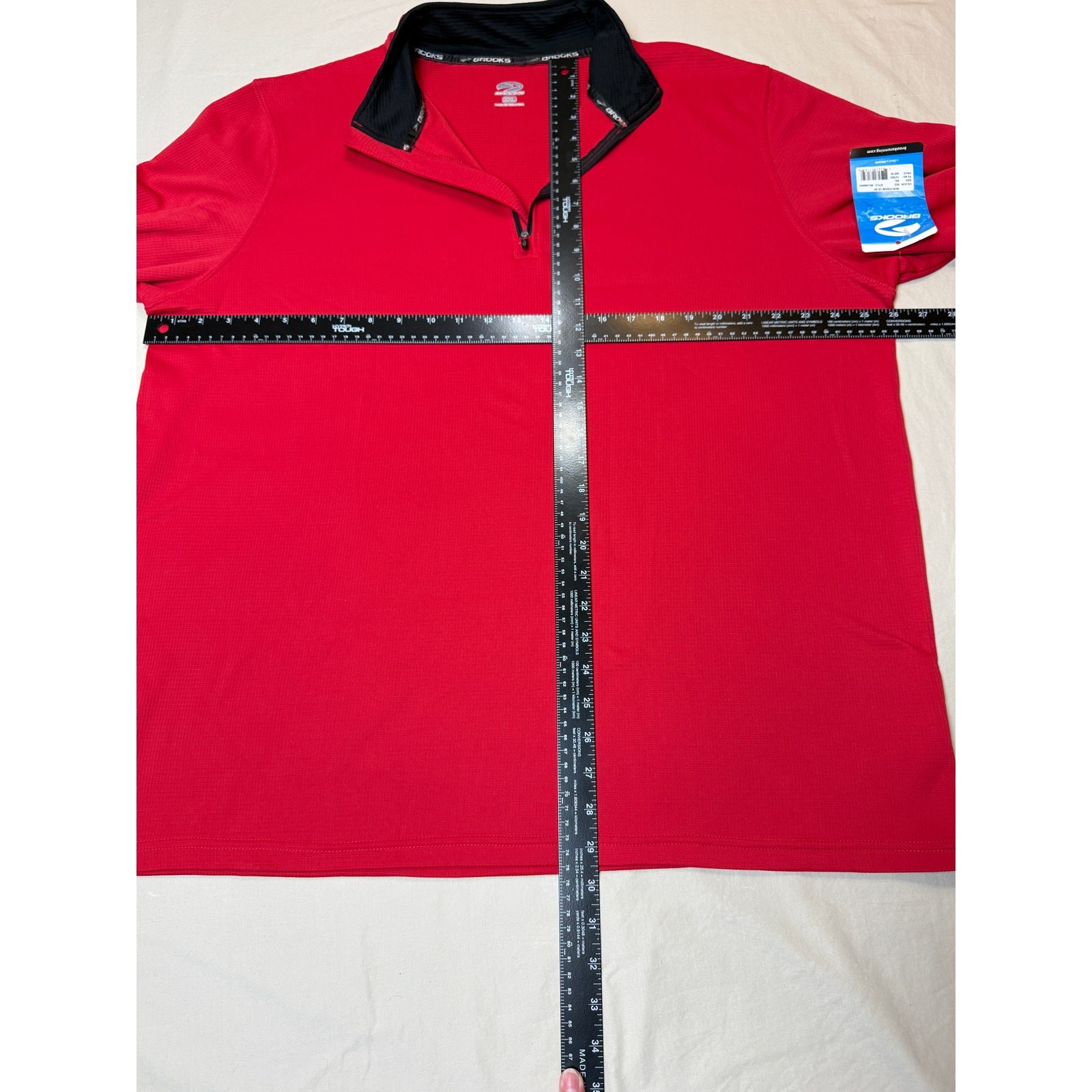 Mens Brooks MCM Podium 1/2 Zip Red Pullover XXL NWT